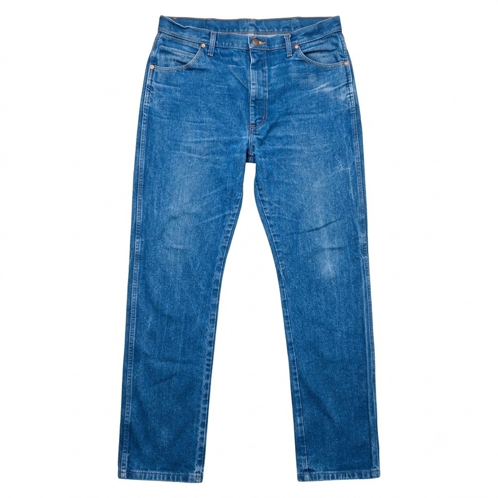 Wrangler 13MWZ Cowboy Cut Jeans Mens Size 38x34 Blue Denim Straight Leg
